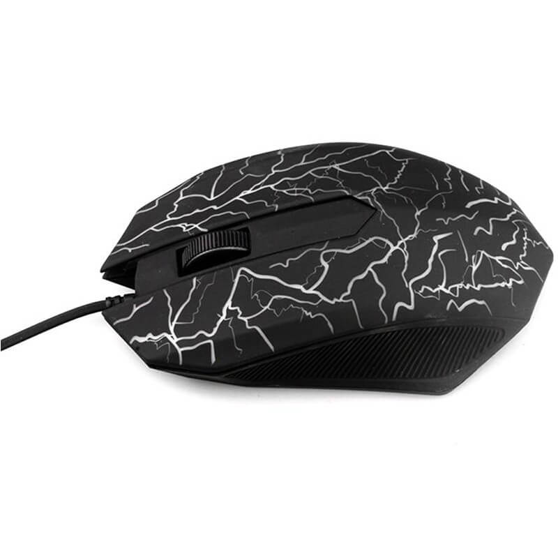 Mouse USB Glowing pentru Gaming Edman M750, Negru