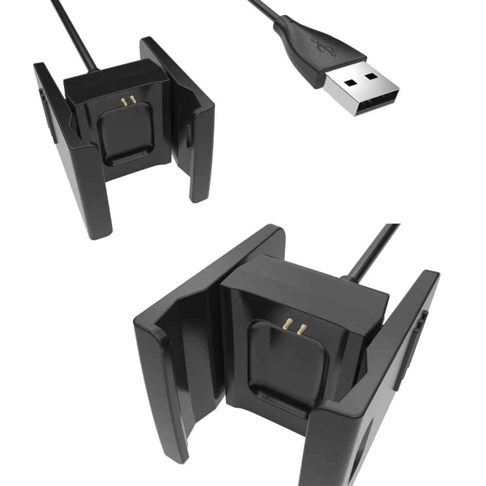 Cablu de incarcare Edman pentru Bratara Fitbit Charge 2, Negru