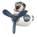 Odorizant auto Edman Aviator Pug Pilot, pentru grila de ventilatie, Bej