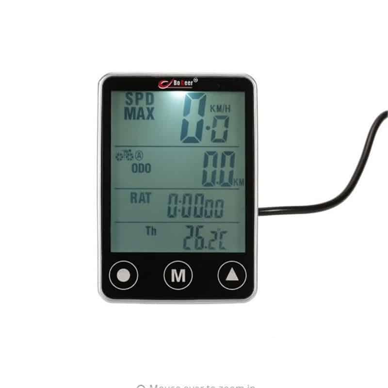 Ciclocomputer Vitezometru Bicicleta cu Touchscreen, rezistent la apa, cu 24 functii, Edman Bogeer YT-308, Gri