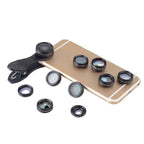 Set lentile 10 in 1 profesionale pentru telefoane si tablete Apexel DG10 - 10 in 1, prindere filet 17mm, Fisheye, Macro 15x, Wide, Telescope 2x, Kaleidoscope, CPL, Flow, Radial, Star, cu clip universal