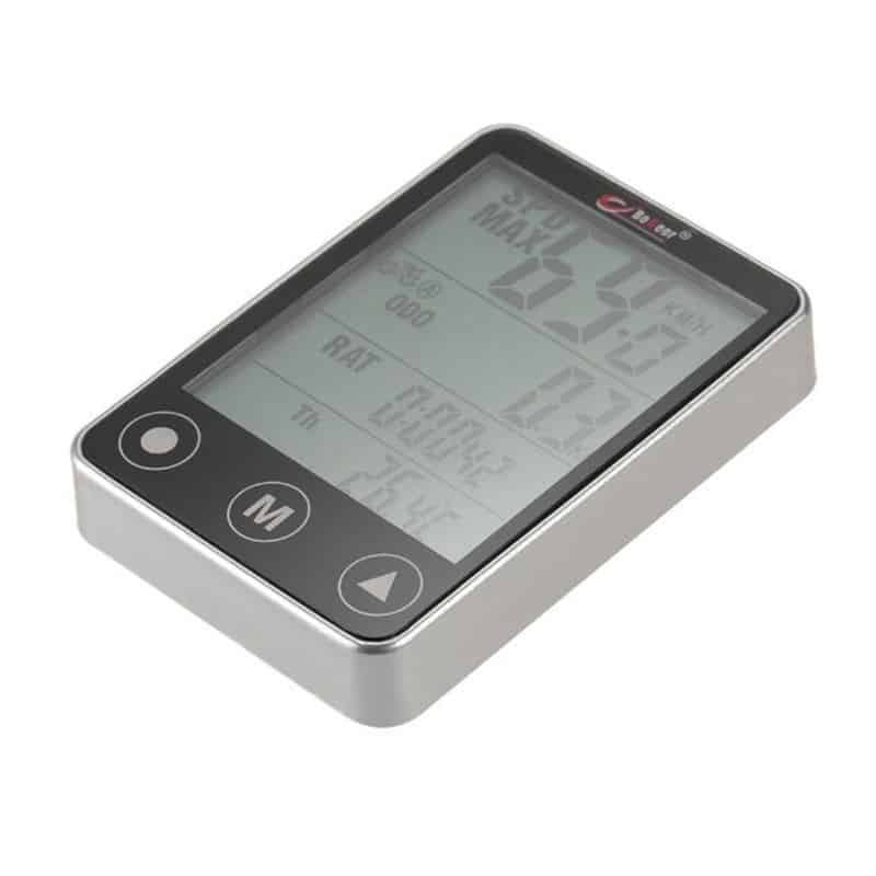 Ciclocomputer Vitezometru Bicicleta cu Touchscreen, rezistent la apa, cu 24 functii, Edman Bogeer YT-308, Gri