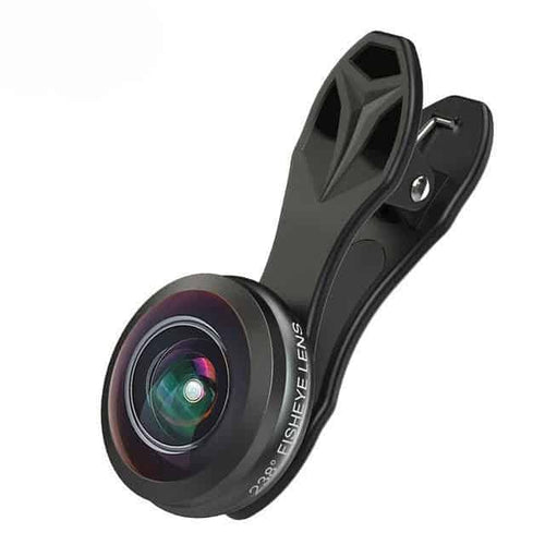 Apexel APL-238F professional 238° fisheye lens, 17mm thread, super fisheye 0.2X full frame wide angle, universal clip