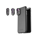 Set 6 in 1 lentile profesionale smartphone Apexel - Wide Angle, Fisheye & Dual Macro, carcasa lentile foto telefon mobil pentru iPhone XS Max