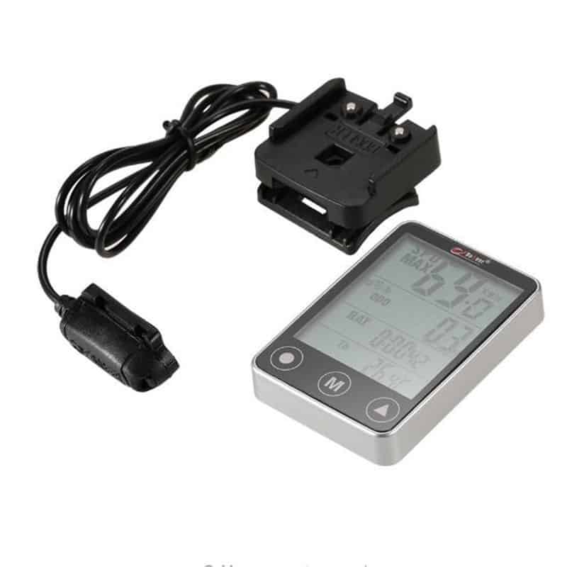 Ciclocomputer Vitezometru Bicicleta cu Touchscreen, rezistent la apa, cu 24 functii, Edman Bogeer YT-308, Gri