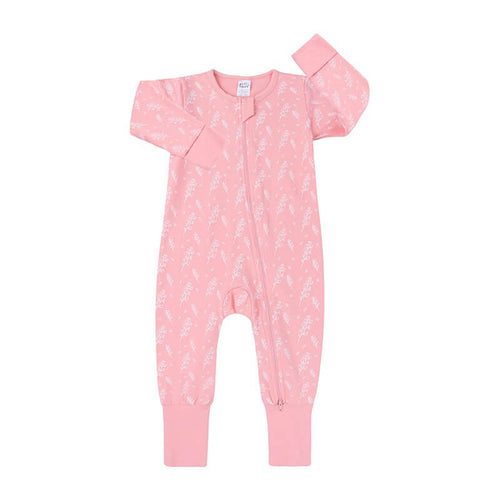 Edman baby/kids long-sleeve sleepsuit, two-way zip, cotton