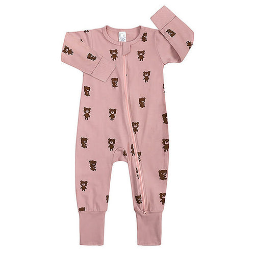 Edman baby/kids long-sleeve sleepsuit, two-way zip, cotton