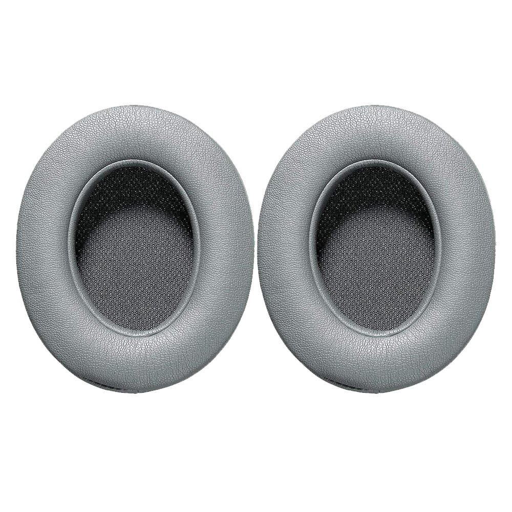 Set 2 bureti Edman pentru casti Beats Studio 3, Studio 2.0 cu fir/Wireless, Over-Ear, Piele ecologica, Gri