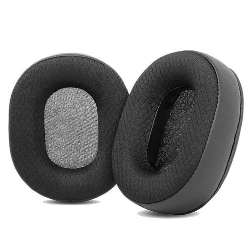 Edman set of 2 ear pads for Brainwavz / Audio-Technica ATH M50X, M50XBT, M50, M40X, M30, M20, M10, ATH-MSR7 Over-Ear headphones, Black