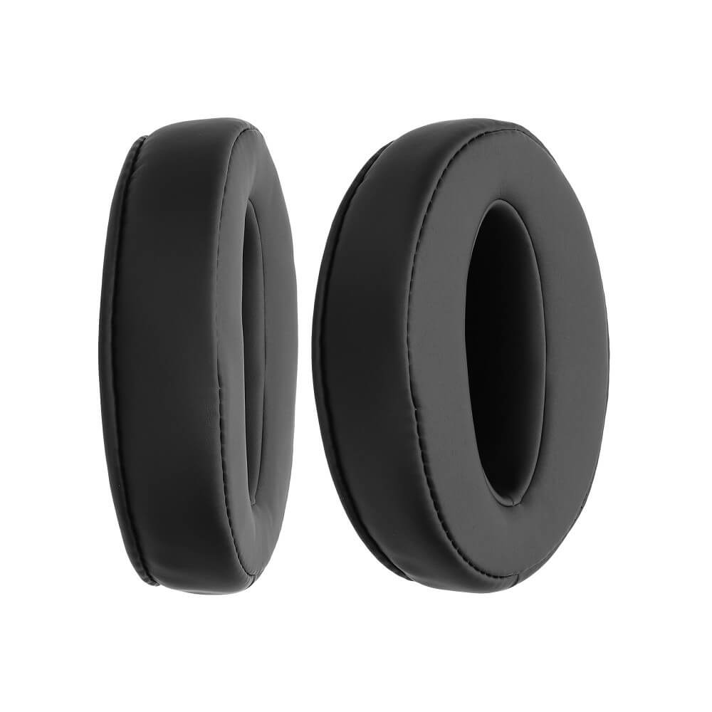 Set 2 bureti Edman pentru casti Sennheiser HD 4.50BT, HD 4.50BTNC, HD 4.40BT, HD 458BT, HD 350BT, HD 4.30G, HD 4.20, Piele ecologica, Negru