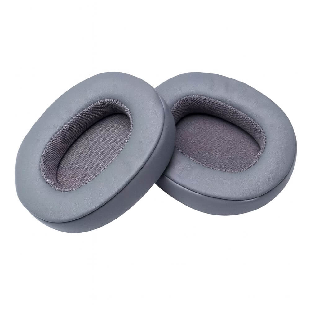 Set 2 bureti Edman pentru casti Skullcandy Crusher 3.0 / 2.0 / 360 / EVO / ANC, Hesh 3, Venue Wireless Over-Ear, Piele ecologica, Gri Petrol