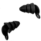 Set 2 dopuri de urechi Edman, silicon nano 3D, reutilizabile, reducere zgomot 40dB, impermeabile, Negru