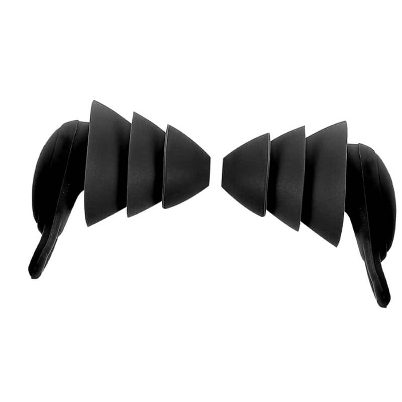 Set 2 dopuri de urechi Edman, silicon nano 3D, reutilizabile, reducere zgomot 40dB, impermeabile, Negru