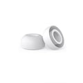 Set 2 dopuri Edman din silicon pentru casti AirPods Pro Gen 3, marimea L, Alb