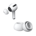 Set 2 dopuri Edman din silicon pentru casti AirPods Pro, AirPods Pro (gen 2), marimea S, alb