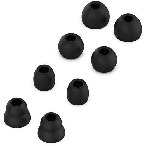 Edman set of 4 pairs of ear tips for Beats Powerbeats, BeatsX, urBeats, Tour, Flex, Black