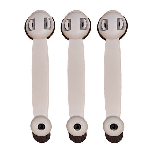 Edman child safety locks for drawers and cabinets, strong 3M adhesive, double locking system, set of 3
