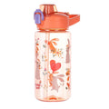 Sticla apa pentru copii Edman 600ml, rezistenta la scurgeri, model iepure, Portocaliu