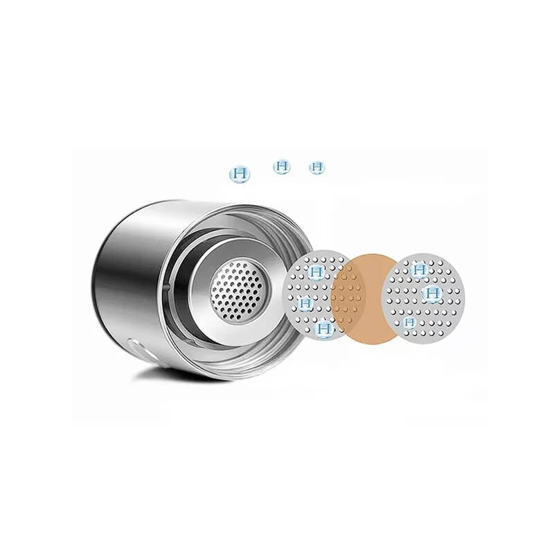 Sticla portabila 420ml apa hidrogenata din inox Edman, functie de ionizare a apei, incarcare USB-C, Argintie